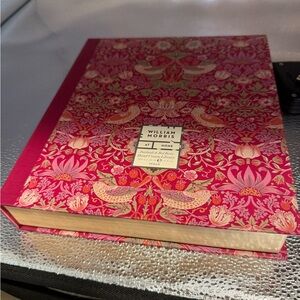 William Morris Pink and Red Decorative Book
